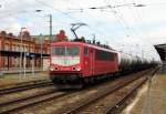 Am 30.05.2015 kam die 155 078-9 von der LEG Leipziger Eisenbahn GmbH.