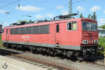 Eine in Neubrandenburg abgestellte 155 110-0 der Railion (August 2013)