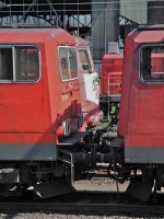 Lokgedränge in Wanne-Eickel: BR 155 (2x), BR 151 und BR 290  auf engstem Raum  (25.05.2011)