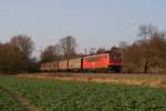 155 103-5 mit einem Güterzug in Ratingen am 23.03.2012