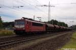 155 219-9 DB Schenker Rail Deutschland AG mit einem Tads Ganzzug in Satzkorn und fuhr in Richtung Priort weiter.
