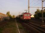 Am 03.06.2013 kam 155 229 mit einem Kesselzug durch den Messebahnhof Hannover/Laatzen.