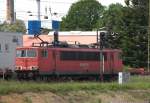 Ein  Stromcontainer  155 110-0 in Coswig (Dresden) 16.05.2014  12:36 Uhr.