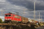 155 039-1 mit einem gemischten Güterzug in Dedensen Gümmer, am 05.10.2016.