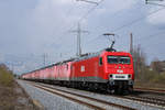 MEG 156 003 zieht 14 143 durch Ratingen Lintorf zum Bender. Am 15.04.2021