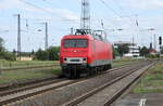 FWK 156 001-0 als Tfzf Richtung Merseburg, am 03.07.2023 in Großkorbetha.