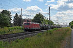 Am 12.07.26 f�hrte 156 003 der EBS einen Kesselwagenzug durch Radis Richtung Wittenberg.