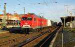 Am 09.01.2016 kam   die 156 002-8  von der MEG  aus Richtung Magdeburg nach Stendal und fuhr weiter nach Wittenberge.