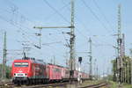 Am 24.04.2020 zpg die 156 001 von MEG einen schrottzug bestehend aus 151 021, 155 130, 155 121, 155 109, 155 086, 155 032, 155 075, 155 115, 155 011 und 155 043, zum rangieren beim Bender wurde noch MEG 232 489 mitgeschleppt, hier in Oberhausen-West.