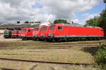 Beim Eisenbahnfest des Thringer Eisenbahnvereins am 28.05.2022 in Weimar zeigten sich alle 4 jemmals gebauten Loks der Baureihe 156.
