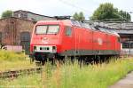 MEG 803 (ex DR 156 003) an der Drehscheibe vom alten Lokschuppen (Berlin Nldnerplatz, 03.06.2009).