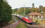 156 001-0 und 266 442-3 (MEG) mit DGS 88982 am 28.09.16 in Jößnitz/V.