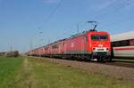 Am 27.04.21 hatte 156 003 der MEG die Aufgabe einen Schrottlok-Zug vom SSM Mukran zum SSM Engelsdorf zu bringen.