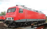 FWK 156 002-8 am 28.05.2022 beim Eisenbahnfest des Thüringer Eisenbahnvereins im ehem. Bw Weimar. 