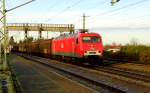 Am 10.12.2015 kam die 156 002-8 von der MEG aus Richtung Braunschweig nach Niederndodeleben und fuhr weiter in Richtung Magdeburg .