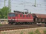 180 011-9 war mit ihrem Getreidezug vom Gterbahnhof Dresden-Friedrichstadt komment Richtung Tschechien unterwegs.28.04.07