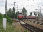 180 007-7 kommt vom Gterbahnhof Dresden-Friedrichstadt und fhrt Richtung Tschechien.Ein Gru noch mal an den freundlichen Lokfhrer.07.07.07.