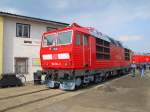 DB Cargo 180 014-3 im Bw Weimar; 29.05.2010