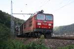 Zwischen Knigstein und Bad Schandau machte ich diese Aufnahme der 180 018-4 am 04.10.2011