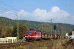 180 016-8 ist am 21.10.'11 im Elbtal nahe Knigstein unterwegs