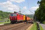 180 012 zwischen Wehlen und Obervogelgesang. 23.05.2013