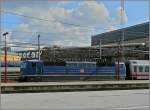 DB E-Lok 181 201-5 verlsst mit ihren Zug am 04.10.08 den Bahnhof von Luxemburg in Richtung Emden.