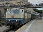 Die schne blau/beige 181 211-4  Lorraine  stattete am 01.08.09 dem Bahnhof von Luxemburg mal wieder einen Besuch ab. (Jeanny)