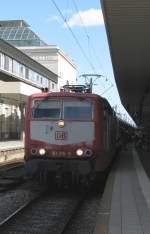 181 215 mit IC 2256 von Frankfurt(Main)Hbf nach Saarbrcken Hbf.Am 30.08.09 in Mannheim Hbf.