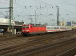 181 220-5 erreicht mit dem IC333  Norderney  (Luxembourg-Norddeich-Mole)den Koblenzer Hbf.2.4.2010