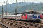 181 201-5 verlsst mit 181 210-1 am IC134 Koblenz Hbf rtg Luxemburg am 26.07.2011