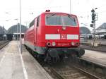 Die 181 204 9 im Karlsruher Bahnhof.