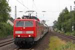 181 210 am 30.6.13 mit dem Pbz 2476 nach Dortmund in Düsseldorf-Angermund.