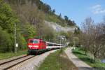 181 204 mit IC 187 am 13.04.2014 bei Sulz.