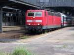 181 209 mit EC 66 nach Paris steht abfahrtbereit in Karlsruhe Hbf am 09.06.2007