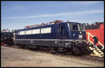 Fahrzeugausstellung am 21.9.1997 in Aachen West anläßlich des Tag des Lokführers:
Mehrsystem Lok DB 181001