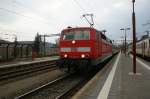 DB Baureihe 181 222-1 aufgenommen am 07.04.2009 im Bahnhof Wasserbillig in Luxemburg, wartet mit dem IC Norddeich auf die Ausfahrt.