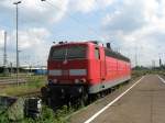 181 222-1 wartet auf den nchsten Einsatz.Am 12.08.09 in Karlsruhe Hbf.