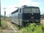 181 201 am 21.7.05 abgestellt im Karlsruher Hbf.