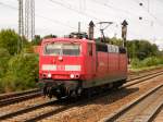 Am 23.Juni 2011 durchfuhr 181-212 den Bahnhof Graben-Neudorf Lz Richtung Sden.