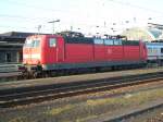 181 219-7 am Abend des 13.Mrz 2007 in Karlsruhe Hbf.
