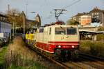 181 215-5  Nordliner  mit 2x SNCF DE18 in Wuppertal, April 2022.