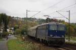 Northrail/CentralBahn 1142.635 am 14.10.12 mit einem Sonderzug in Erpel.