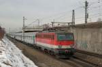 1142 704 am 21.02.15 mit dem Schnee-Express bei München-Trudering