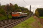 Die Überraschung des Tages bestand aus 1142 635 und drei Wagen, die in Richtung Stuttgart unterwegs waren.