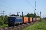 1142 635 mit einem Containerzug am 5.6.10 in Ahlten.