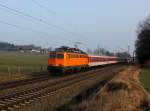 Die 1142 635 mit einem Turnuszug  am 08.03.2014 unterwegs bei Vogl.