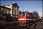 171012 rangiert hier am 2.1.1998 im Bahnhof Blankenburg.