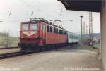 E 171 011-0 bei der Einfahrt in Elbingerode/Harz, von Knigshtte kommend (April 1999)