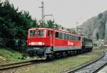 Im Mrz 1999 stand die 171 004-5 und die grne 171 001-1 im Bhf.-Blankenburg auf der Rbelandbahn.