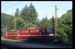 Gleich drei Loks der Reihe 171 standen am 20.8.1996 im Bahnhof Rübeland.